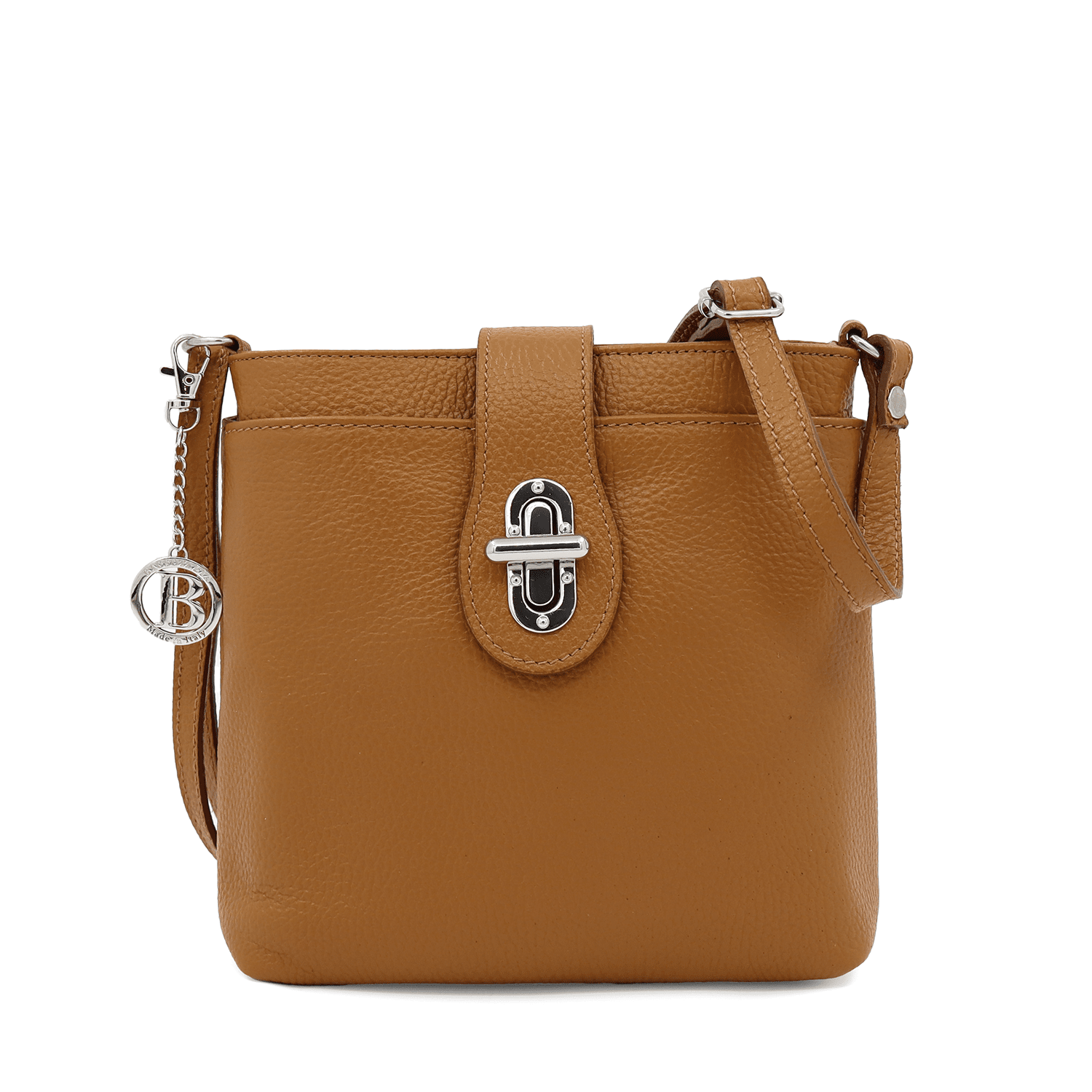 Andria természetes bőr válltáska - cserépbarna