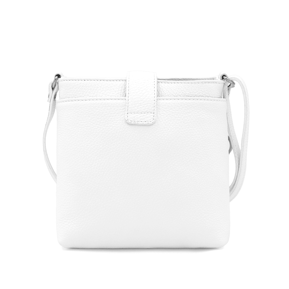 Andria természetes bőr válltáska - fehér
