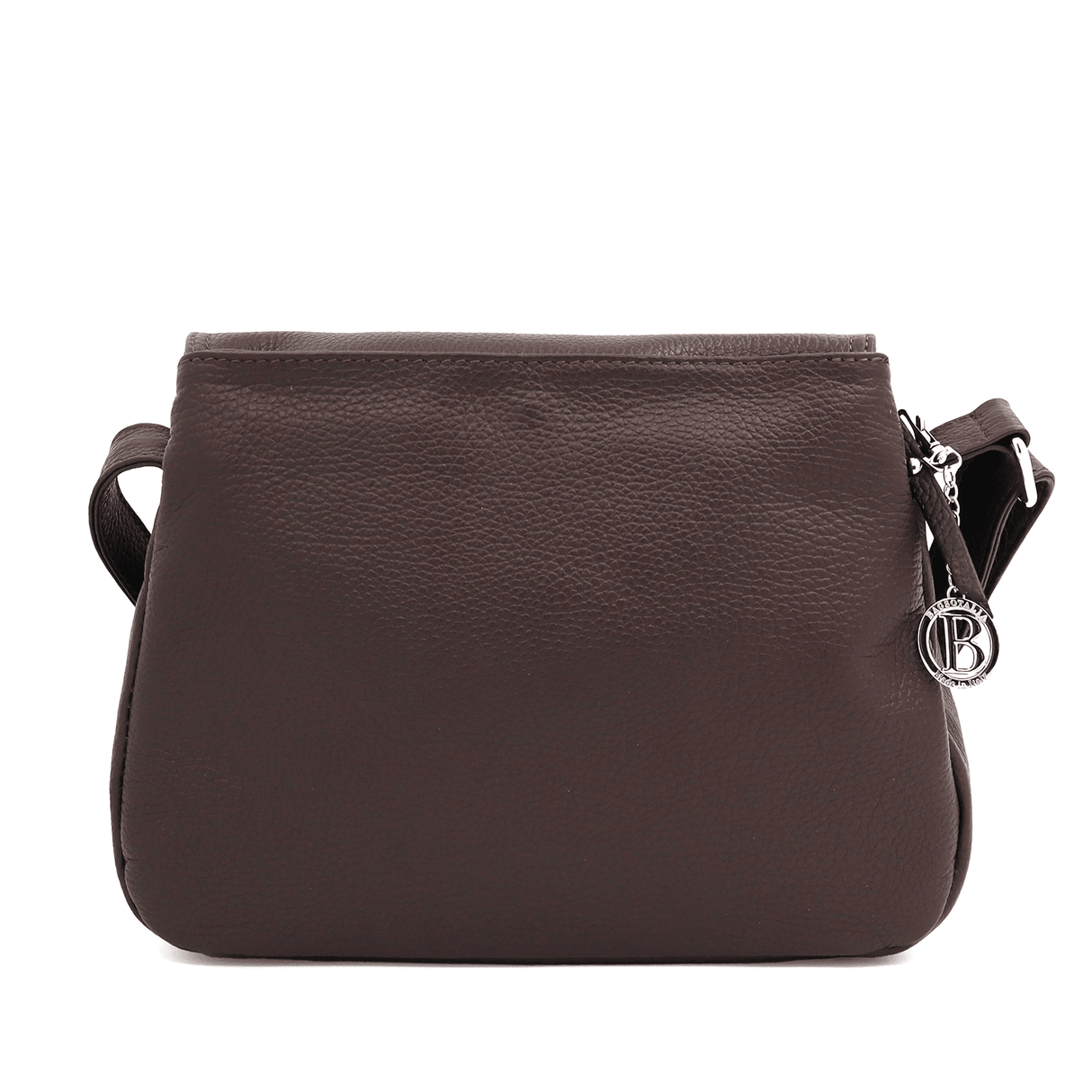 Tori természetes bőr válltáska - sötétbarna