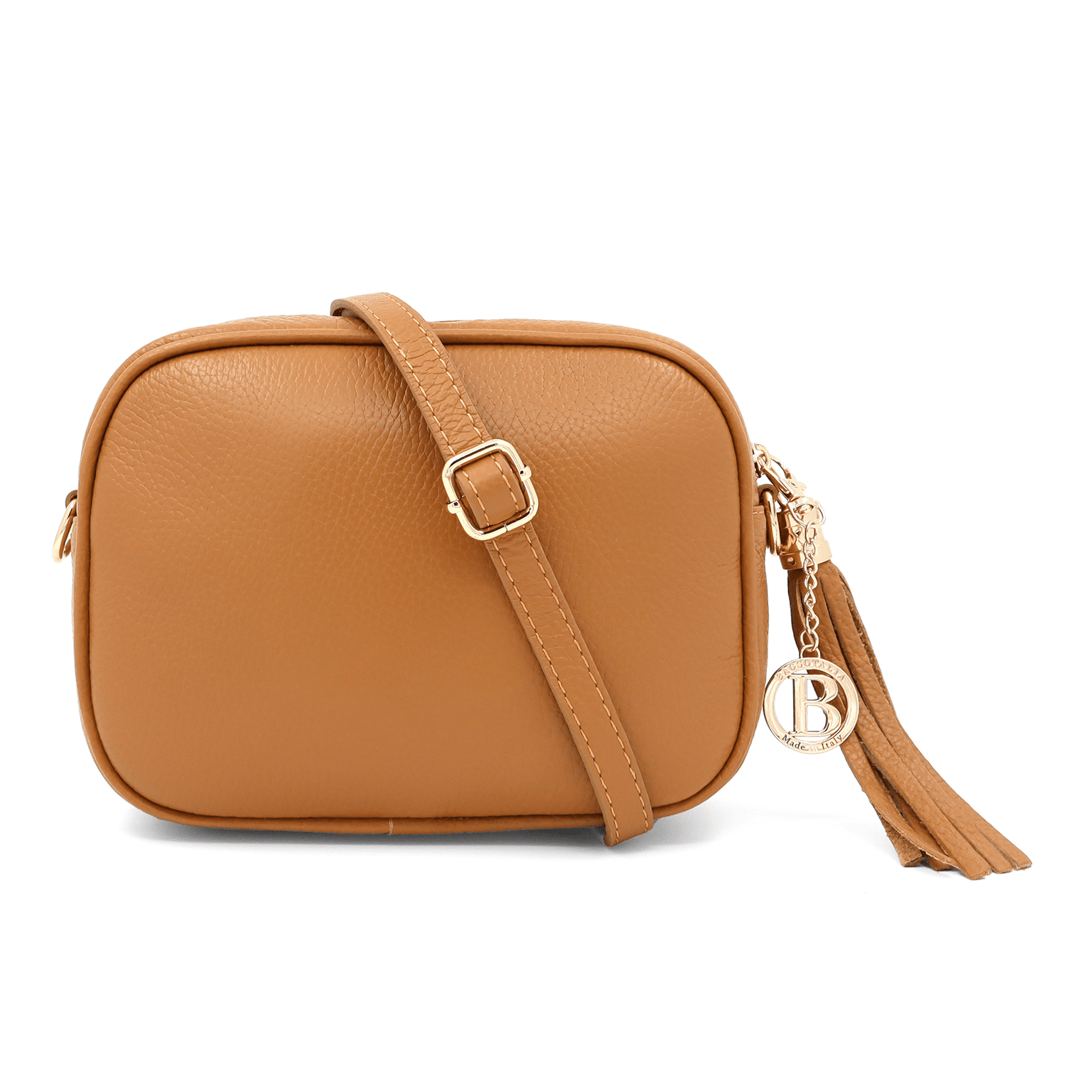 Válltáska természetes bőrből Bria - cserépkék