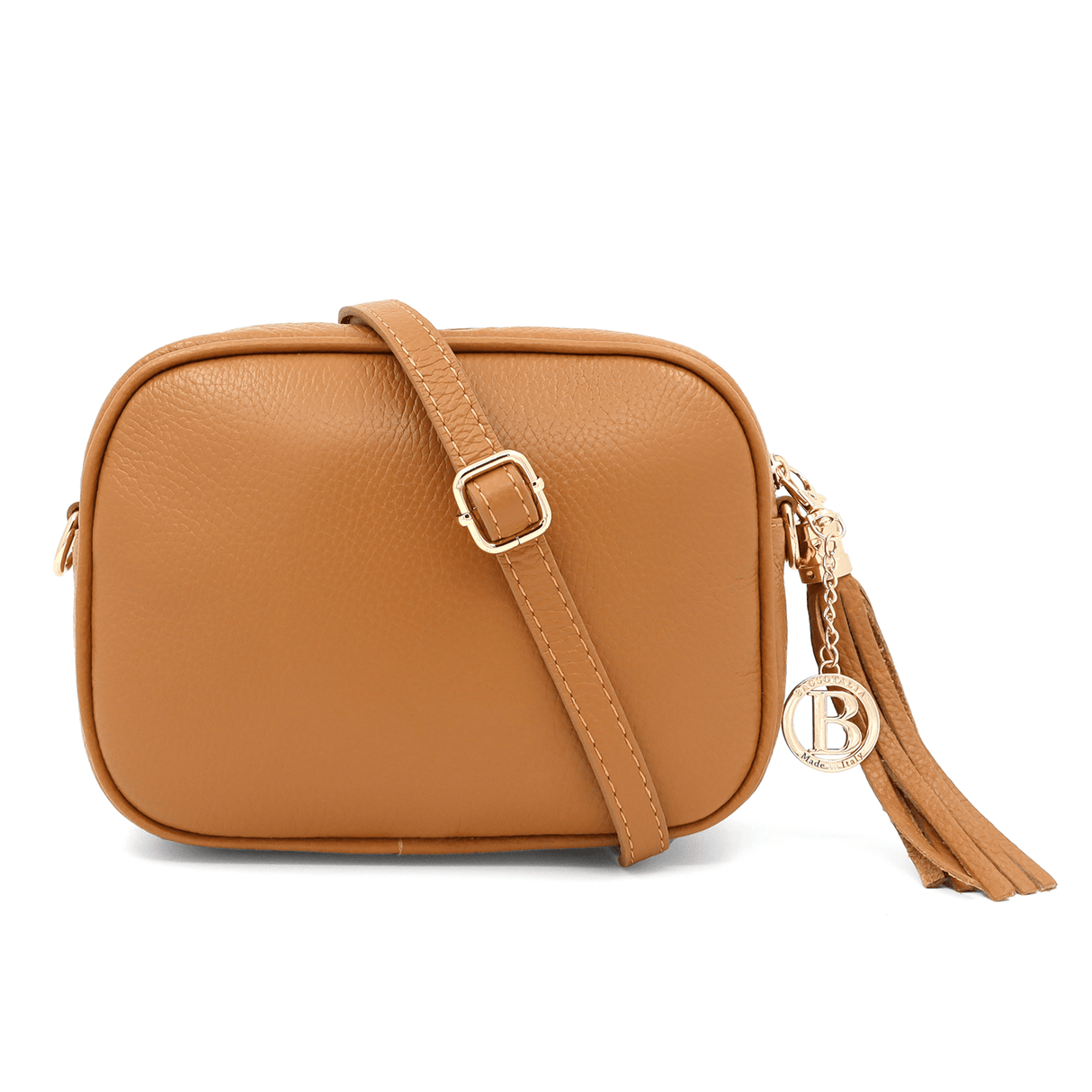 Válltáska természetes bőrből Bria - cserépkék