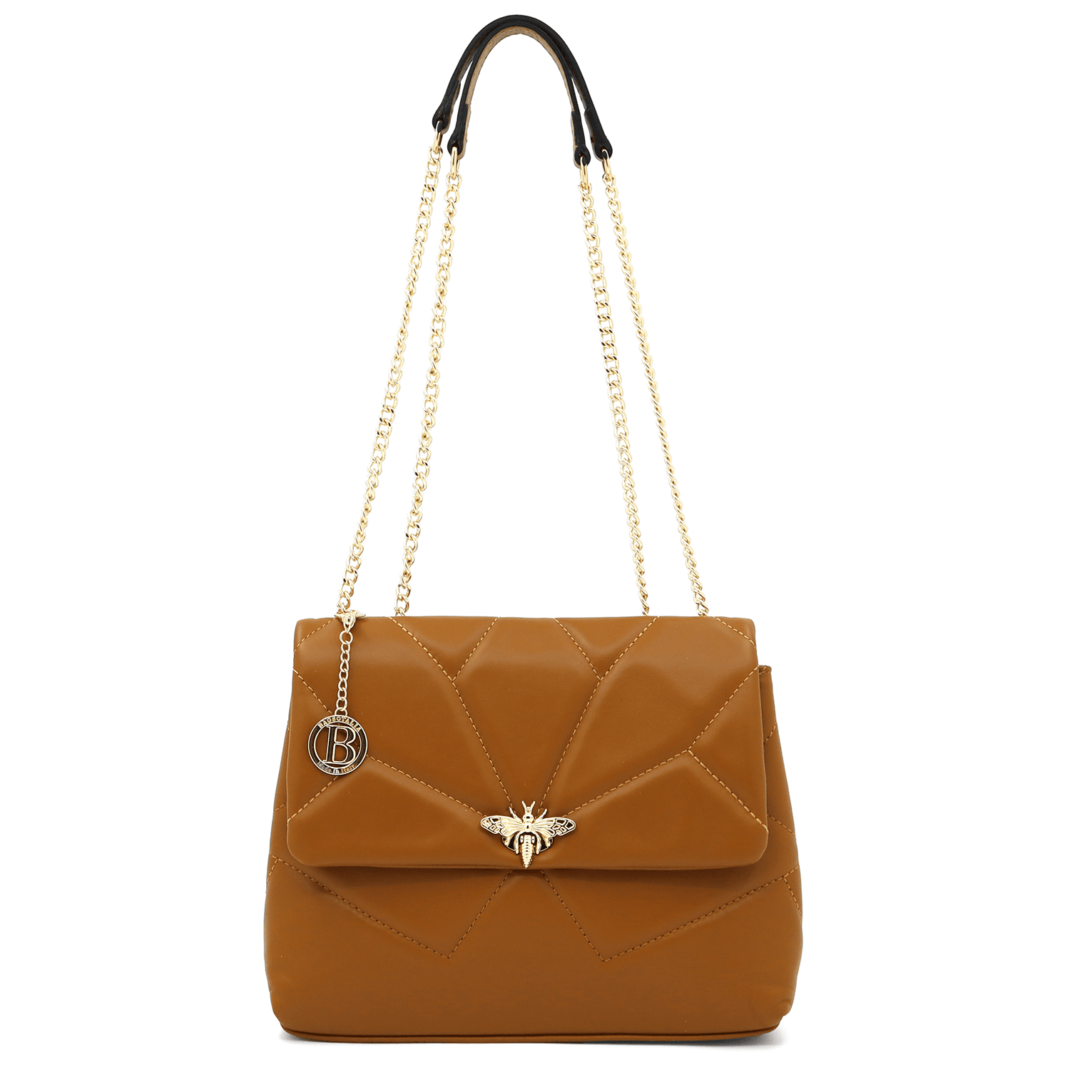 Női táska természetes bőrből Trana - cserépbarna