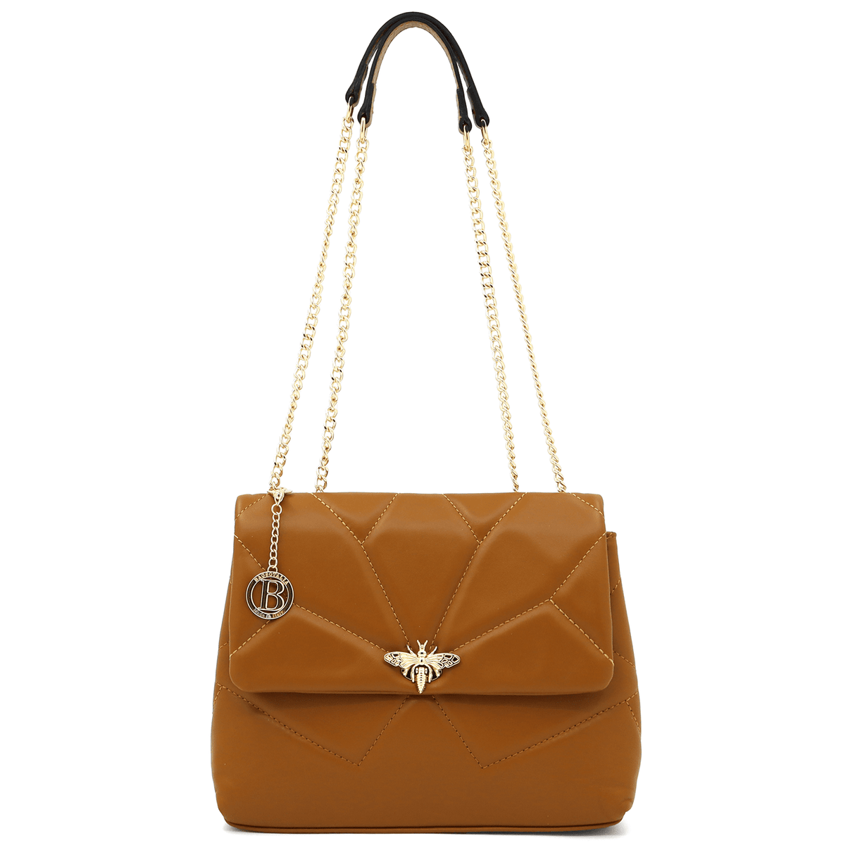 Női táska természetes bőrből Trana - cserépbarna