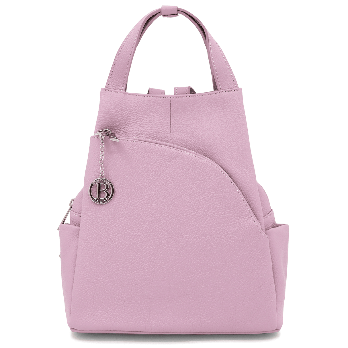 Lara természetes bőr hátizsák - levendula