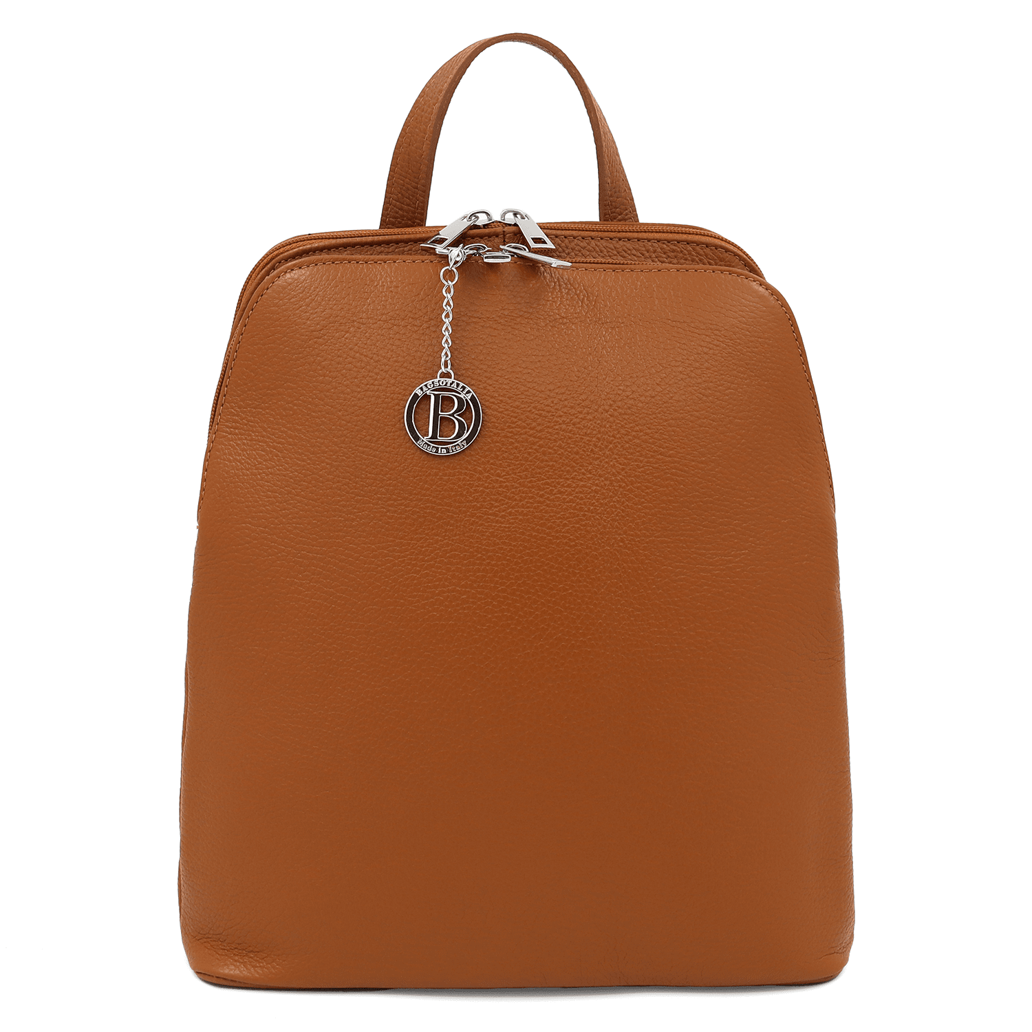 Női hátizsák természetes bőrből Terina - cserépbarna