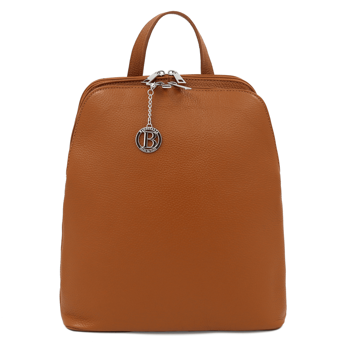 Női hátizsák természetes bőrből Terina - cserépbarna