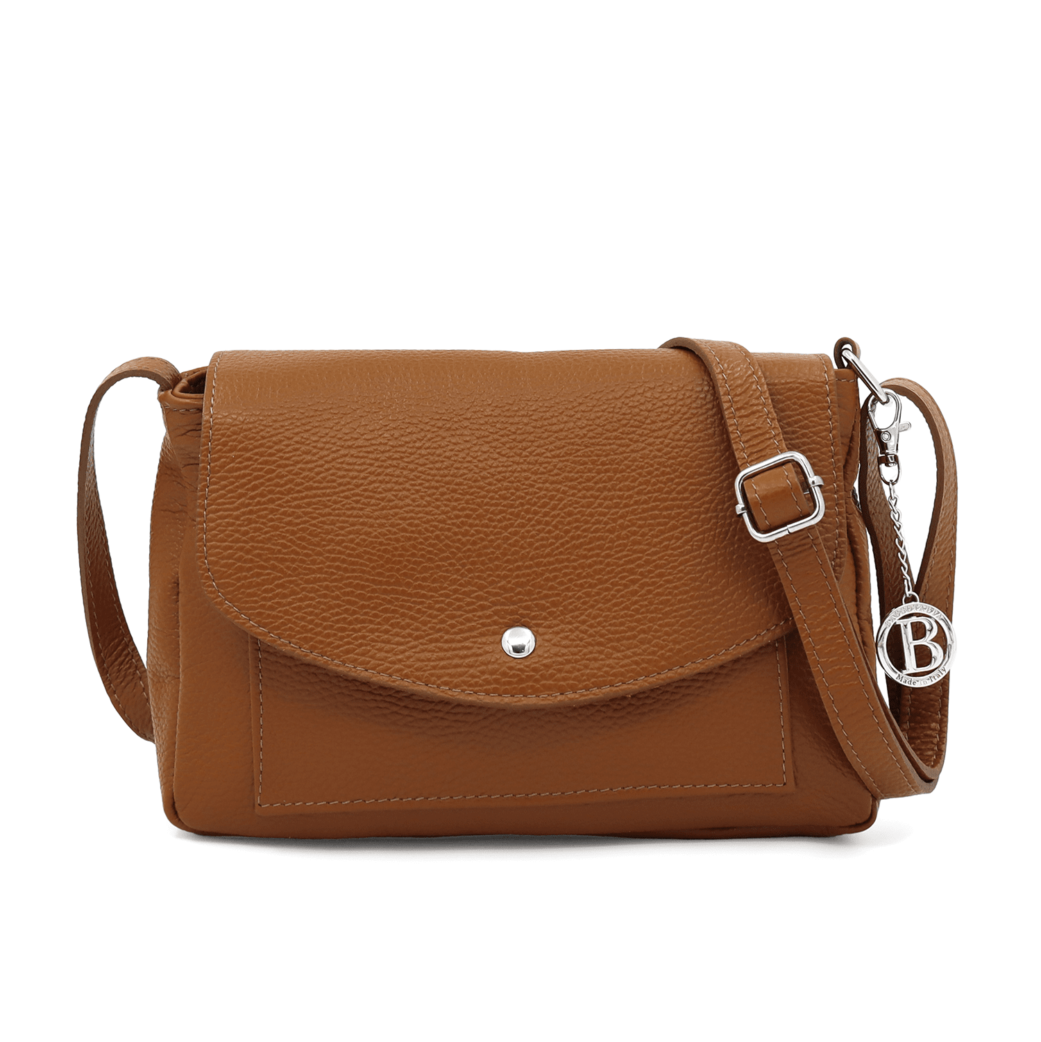 Nissa természetes bőr válltáska - cserépbarna