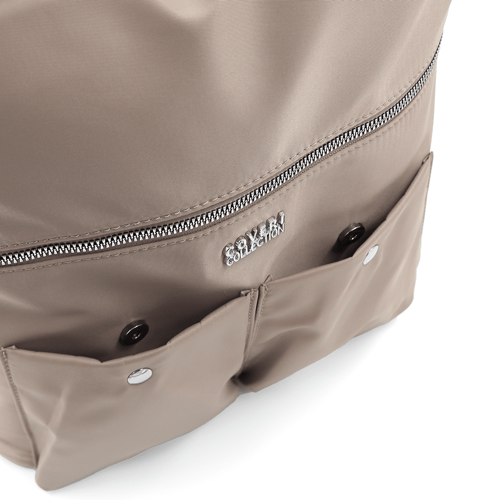 2 az 1-ben – Nagy vízálló táska és hátizsák – világosbarna