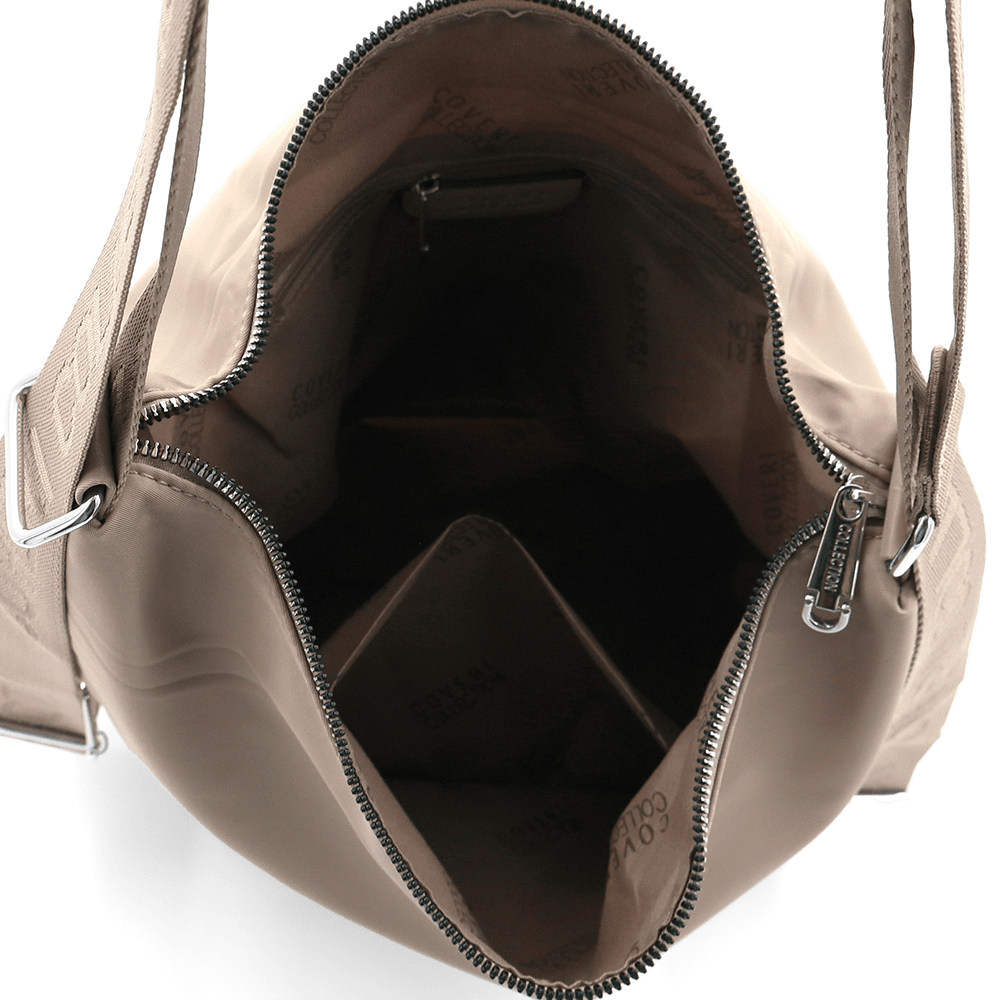 2 az 1-ben – Nagy vízálló táska és hátizsák – világosbarna