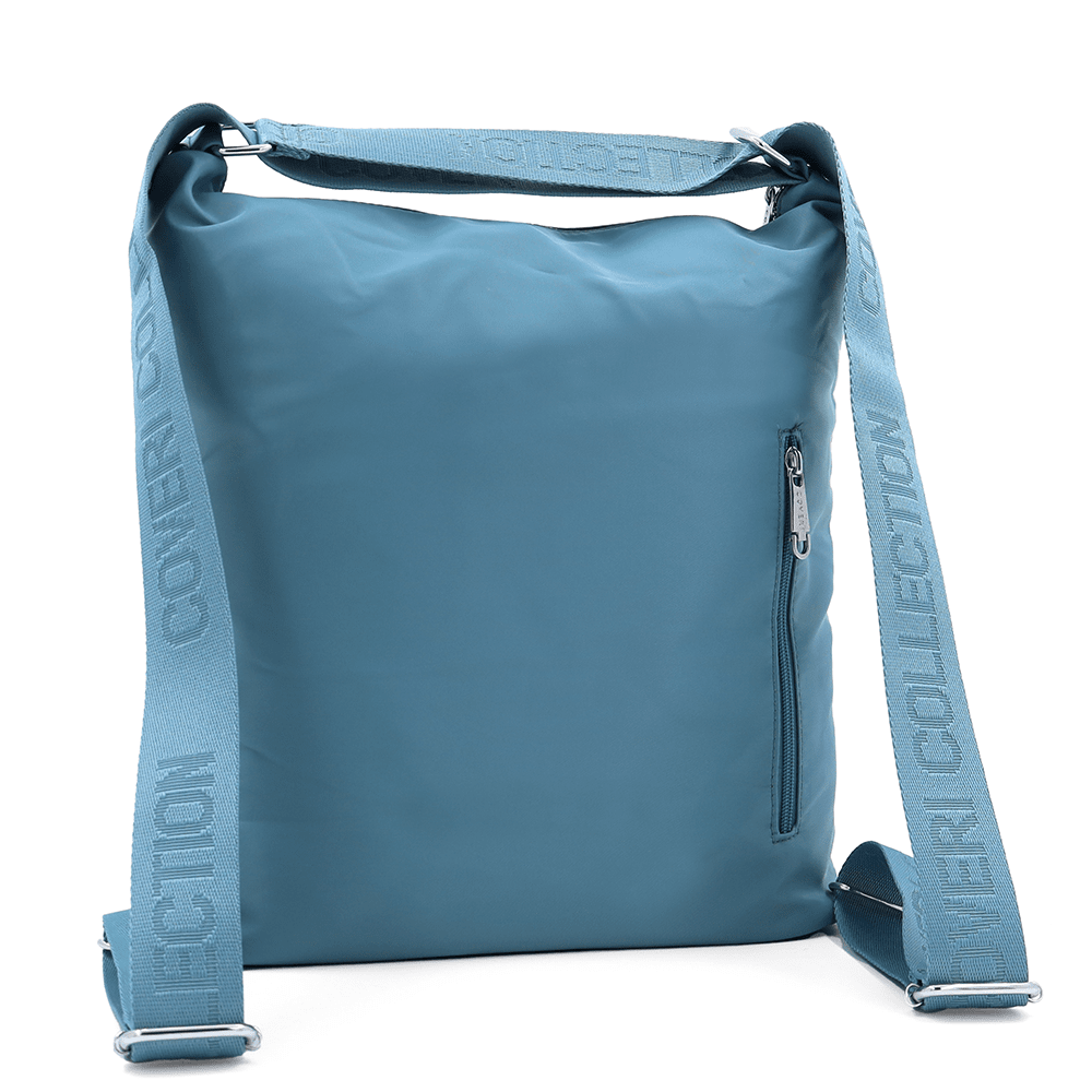 2 az 1-ben - Nagy vízálló táska és hátizsák - világoskék
