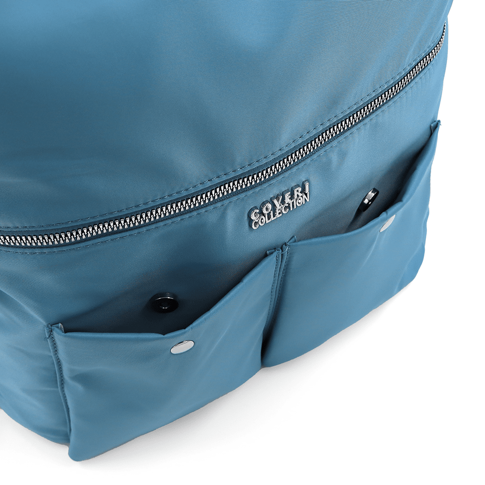 2 az 1-ben - Nagy vízálló táska és hátizsák - világoskék