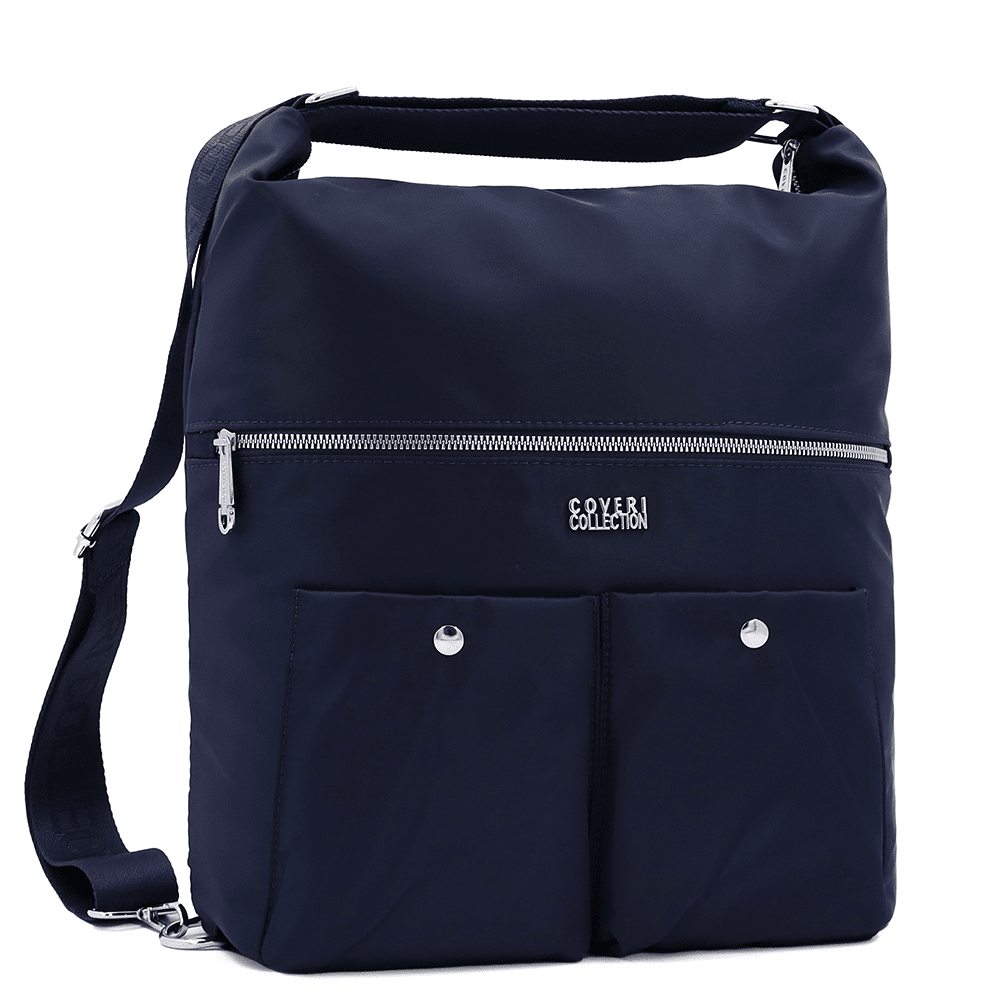 2 az 1-ben – Nagy vízálló táska és hátizsák – sötétkék