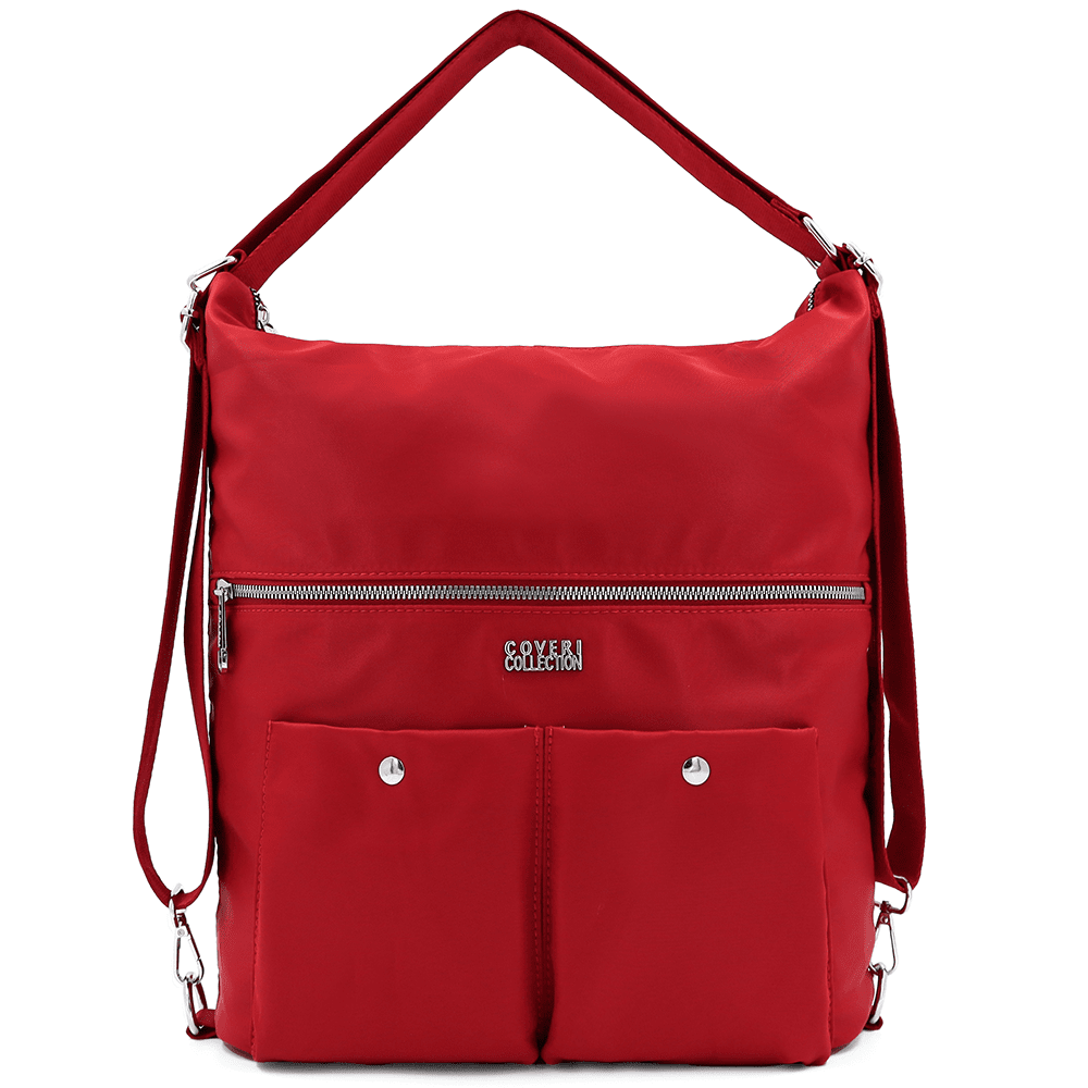 2 az 1-ben – Nagy vízálló táska és hátizsák – piros