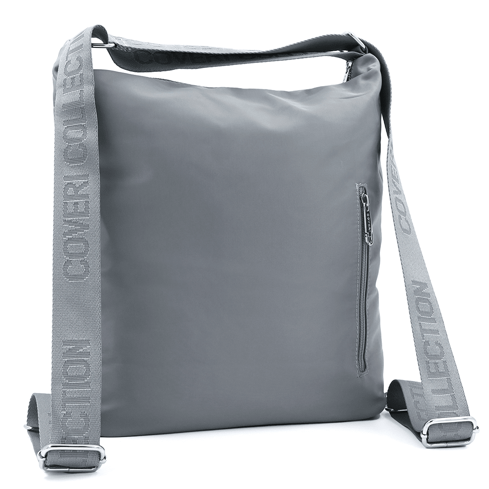 2 az 1-ben - Nagy vízálló táska és hátizsák - világosszürke