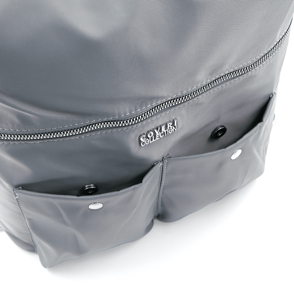 2 az 1-ben - Nagy vízálló táska és hátizsák - világosszürke