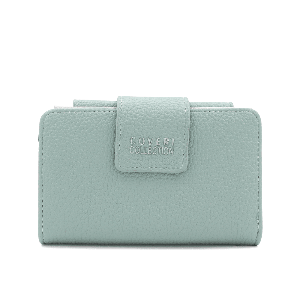 Női pénztárca sok rekesszel - mentazöld