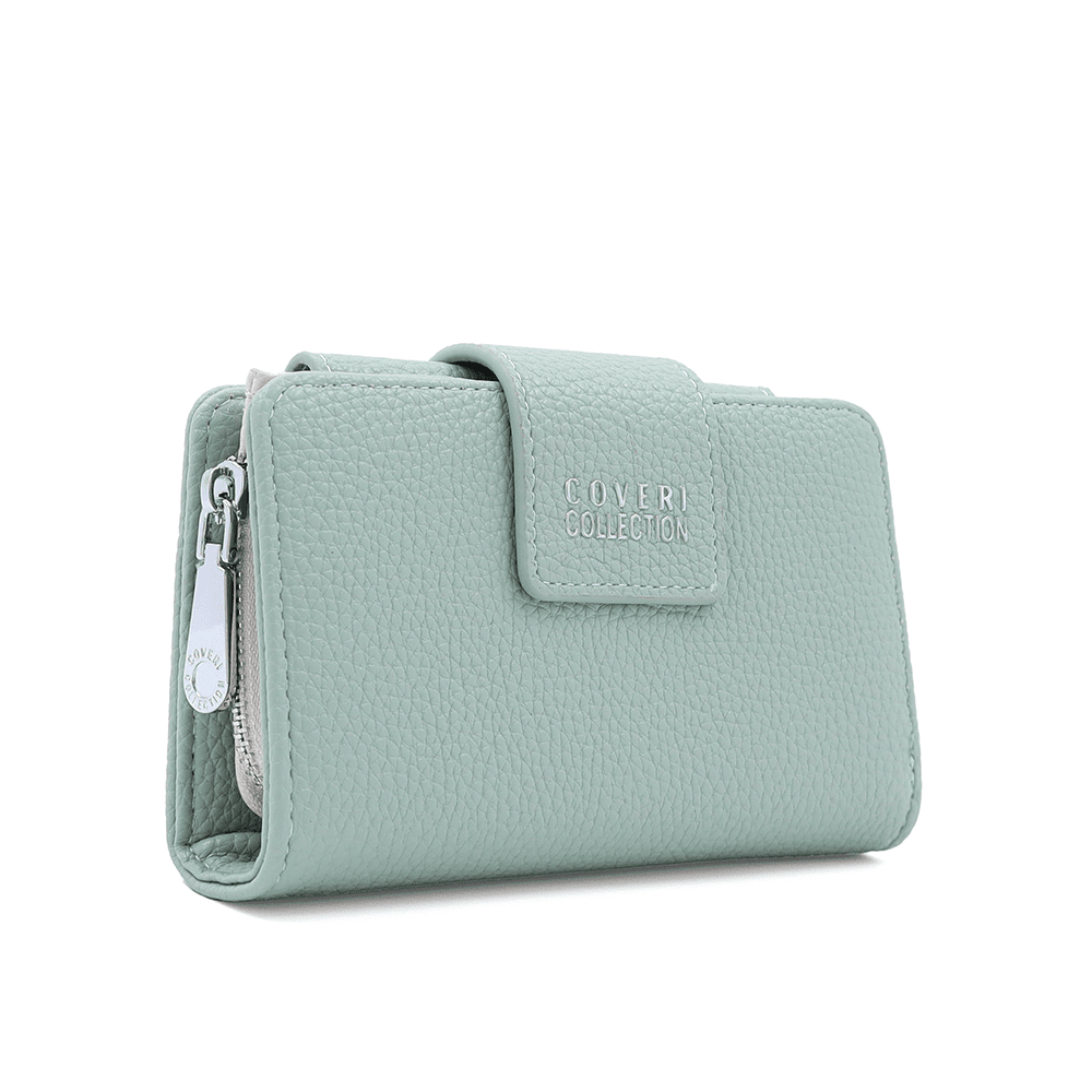 Női pénztárca sok rekesszel - mentazöld
