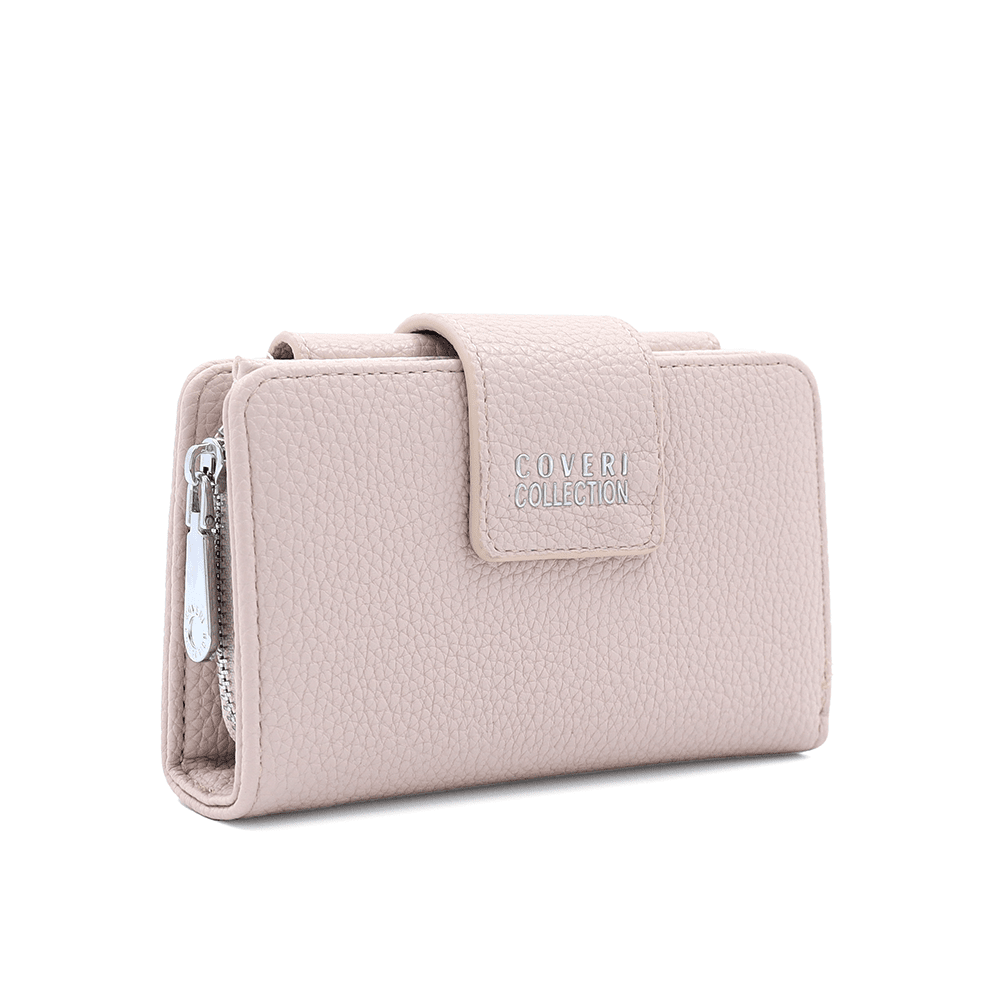 Női pénztárca sok rekesszel - világosbarna