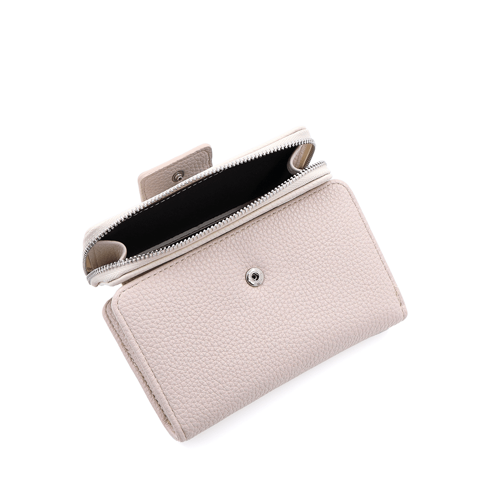 Női pénztárca sok rekesszel - világosbarna