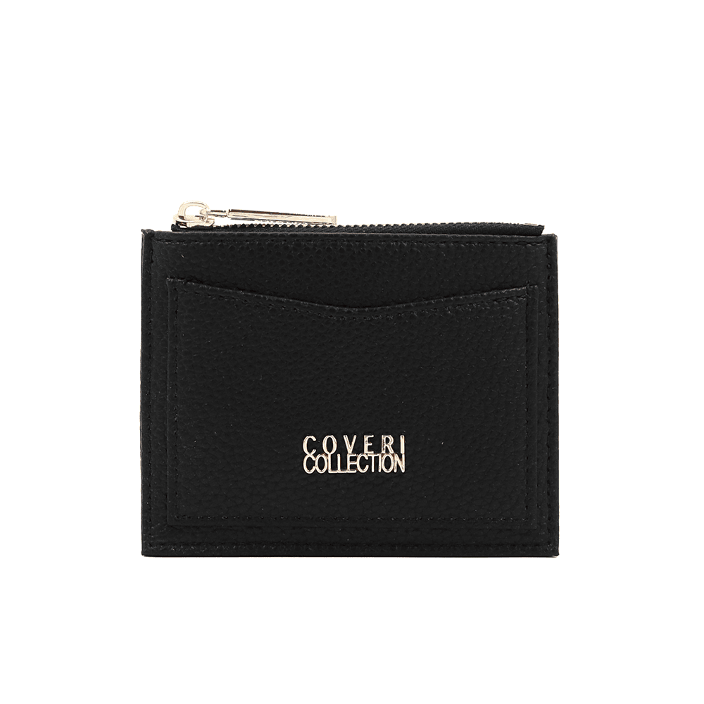 KÉSZLET női pénztárca és kártyatartó - fekete