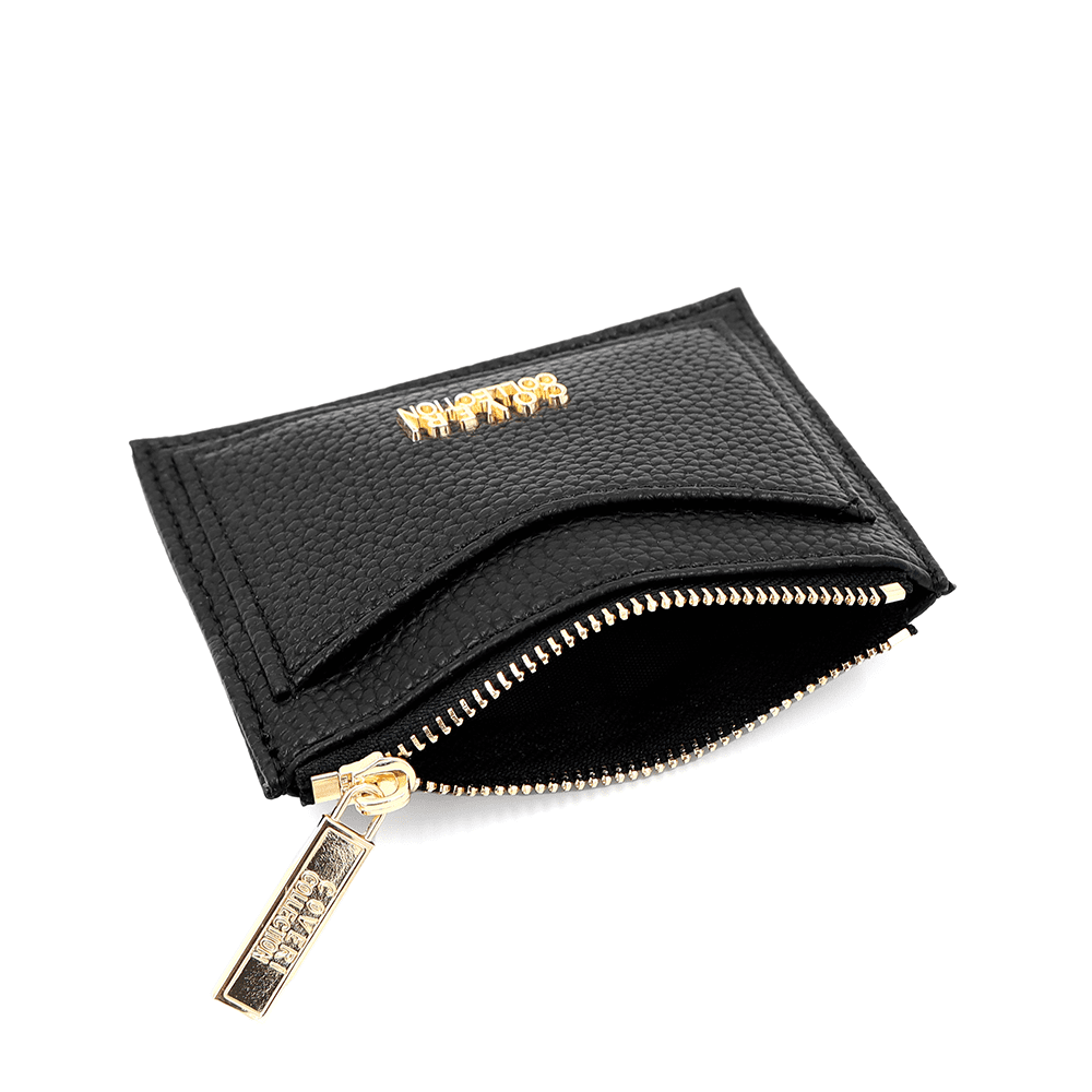 KÉSZLET női pénztárca és kártyatartó - fekete