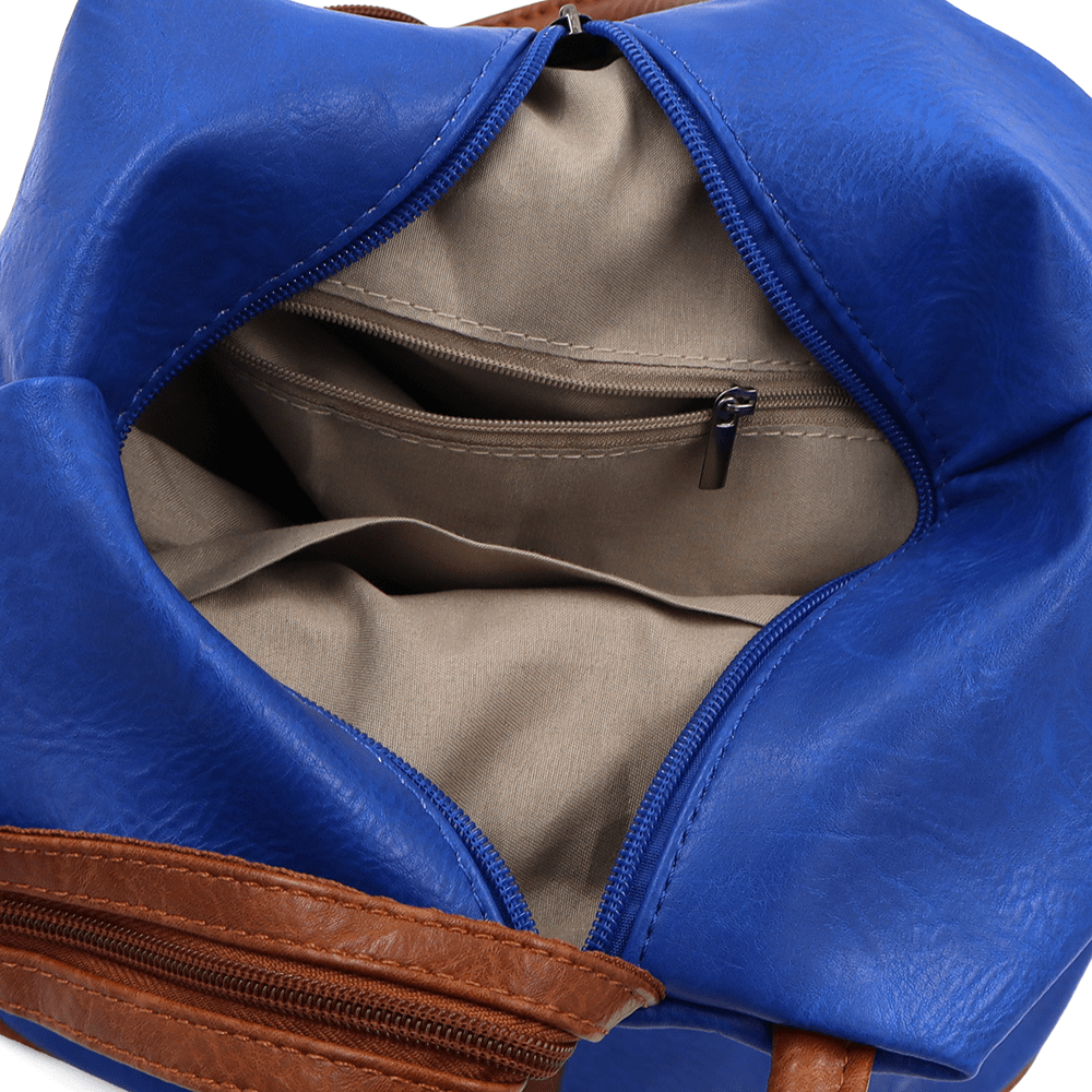 Női hátizsák titkos záródással Elina - kék