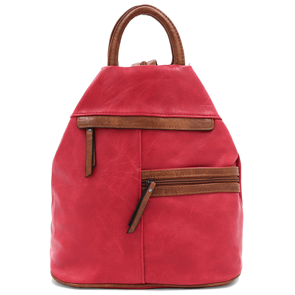 Női hátizsák titkos záródással Elina - piros