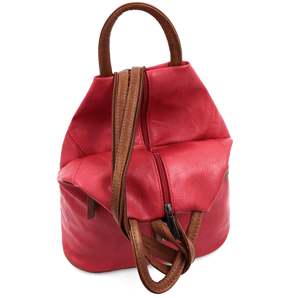 Női hátizsák titkos záródással Elina - piros
