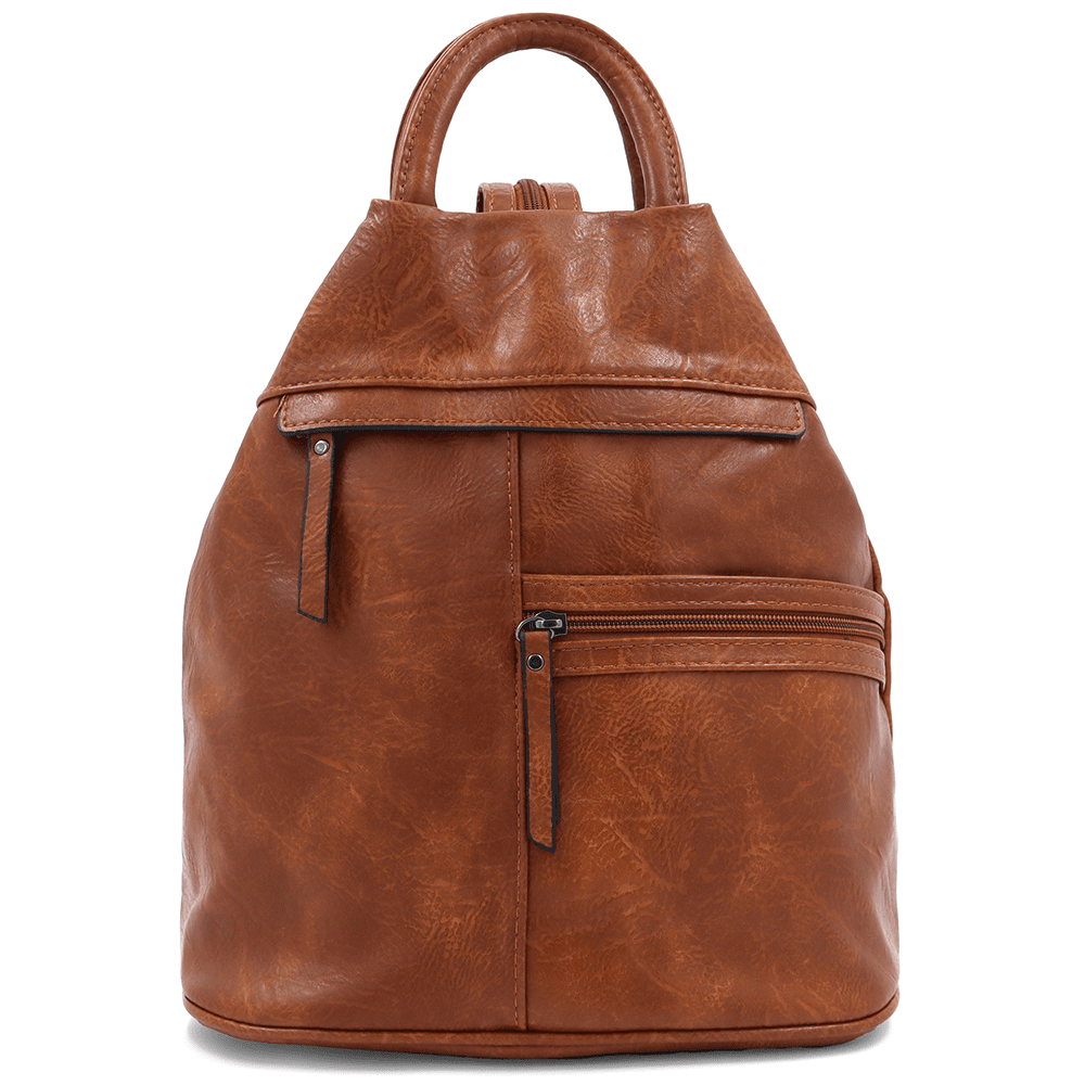 Női hátizsák titkos záródással Elina - cserépbarna
