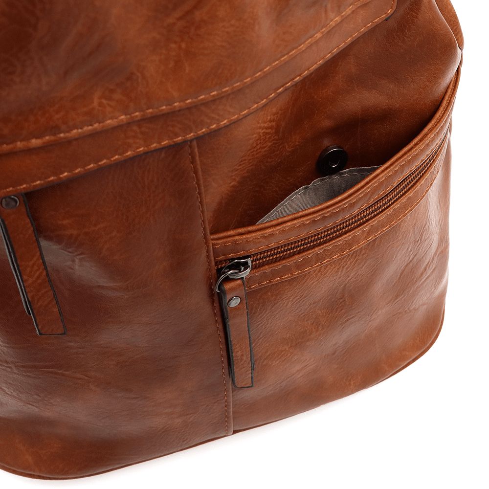 Női hátizsák titkos záródással Elina - cserépbarna