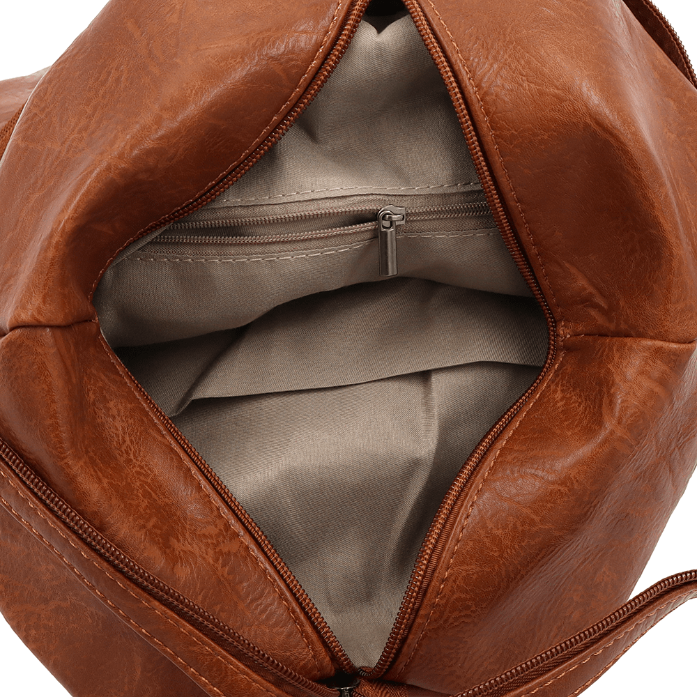 Női hátizsák titkos záródással Elina - cserépbarna