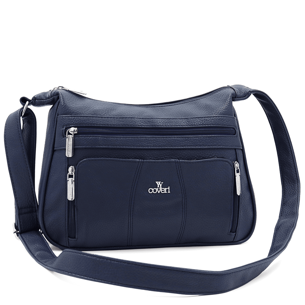 Nagy női válltáska Dalia - sötétkék