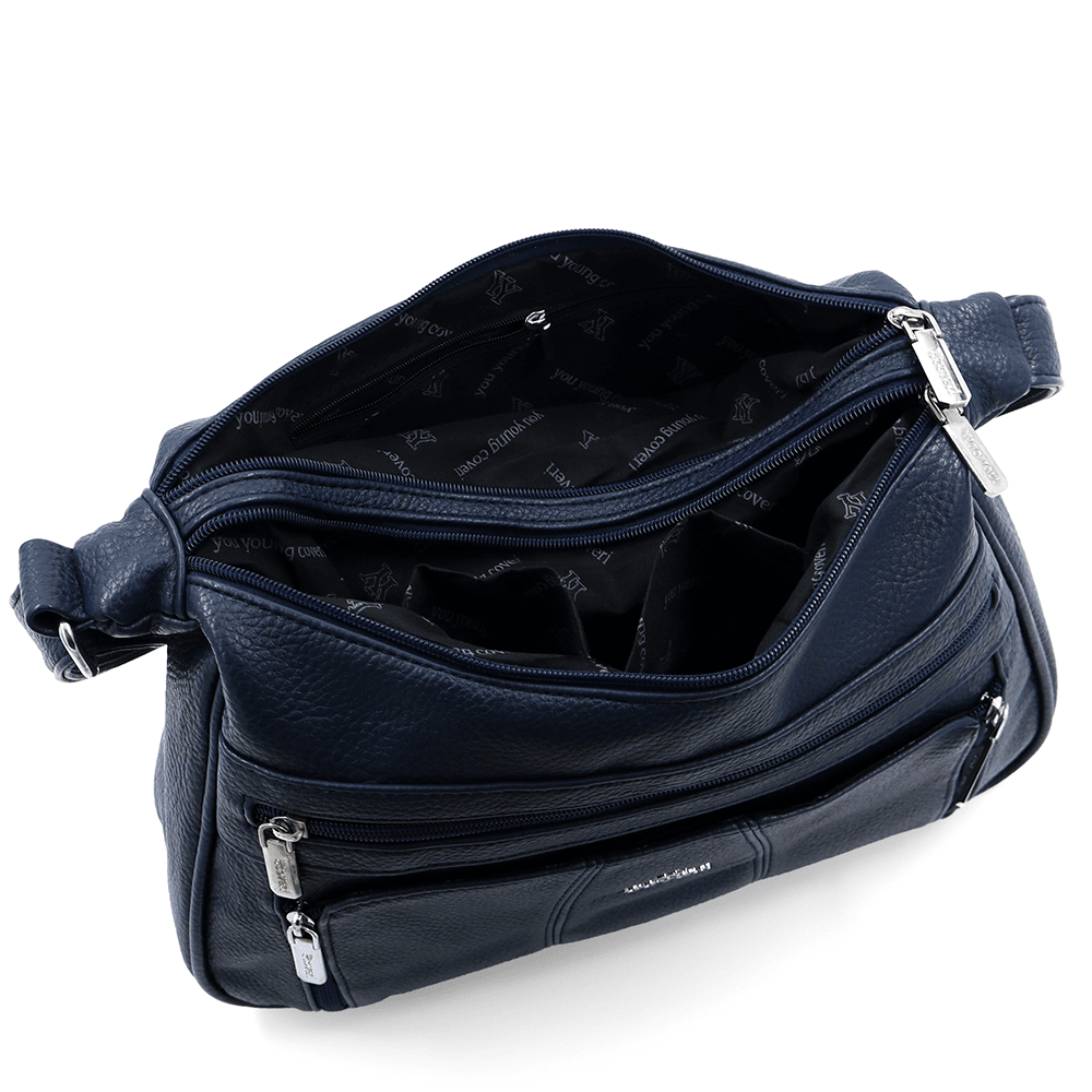 Nagy női válltáska Dalia - sötétkék