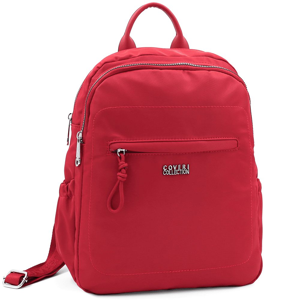 Női hátizsák szövetből - piros