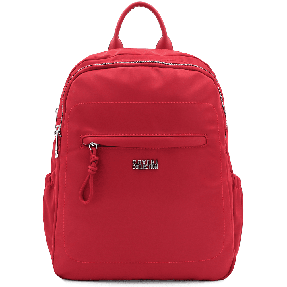 Női hátizsák szövetből - piros