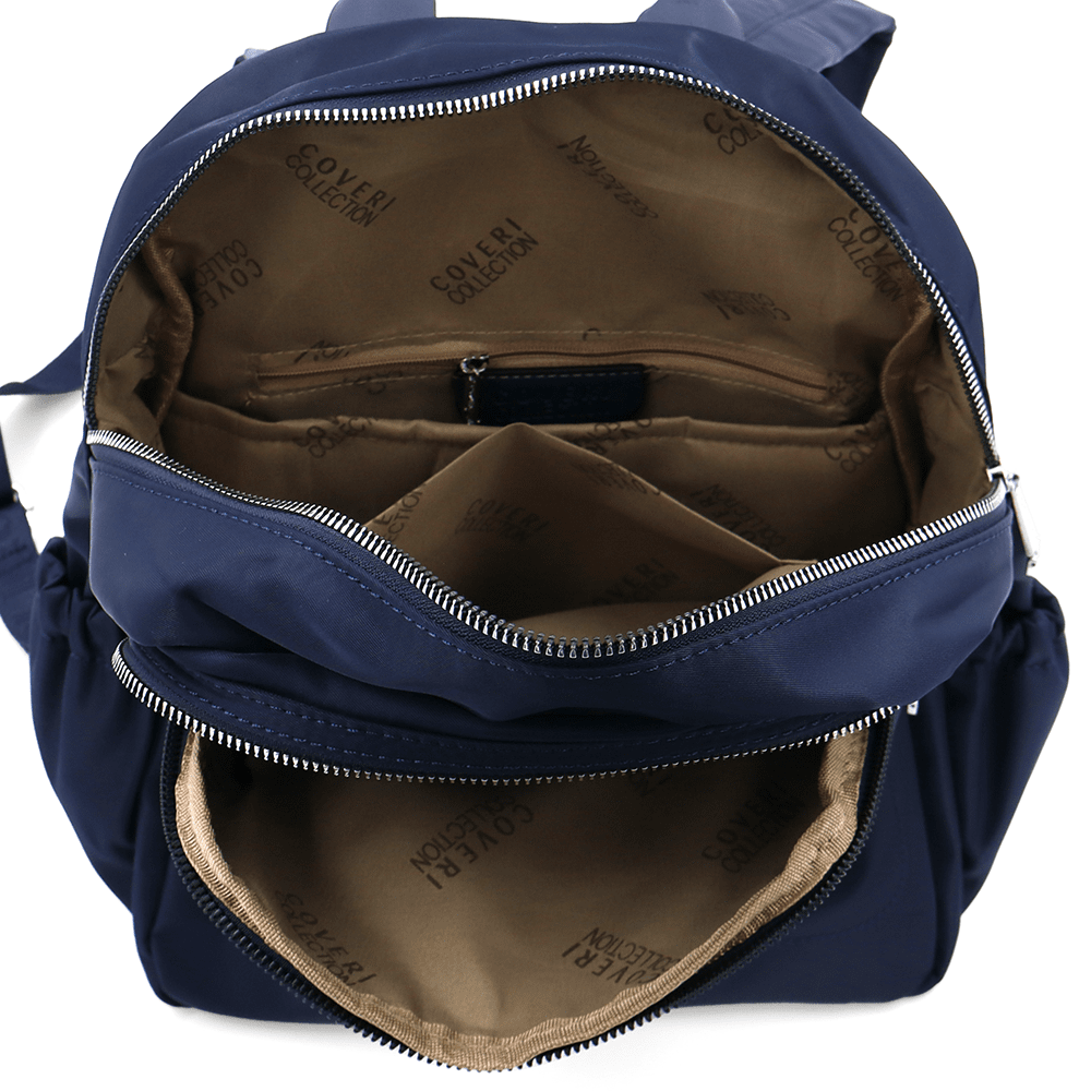 Női hátizsák szövetből - sötétkék