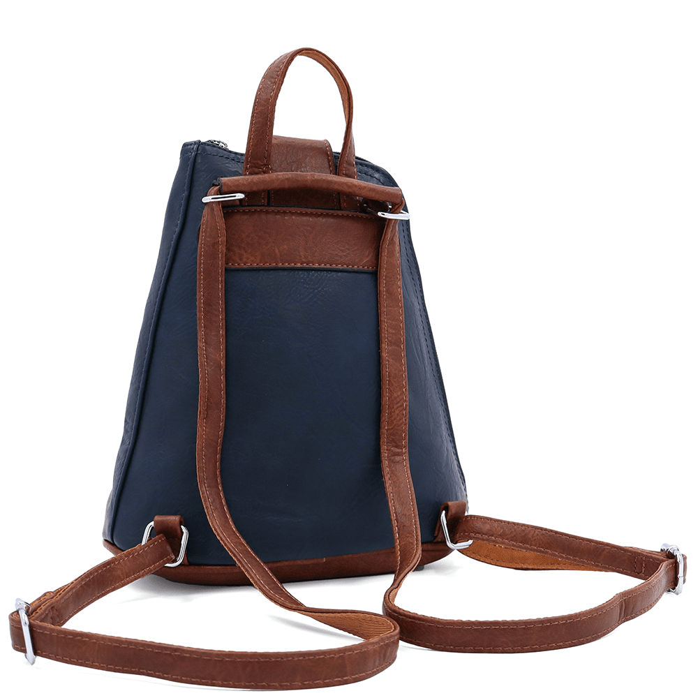 2 az 1-ben - Női hátizsák és táska Violeta - sötétkék