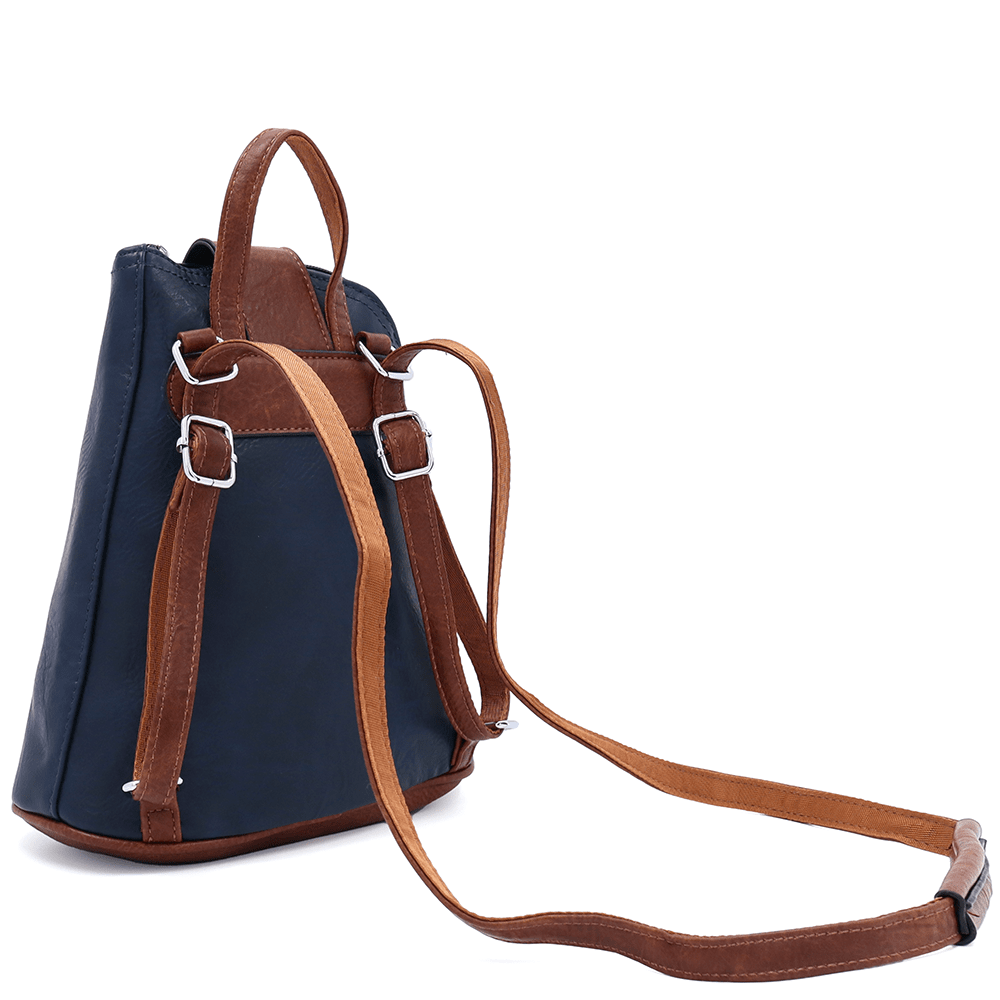 2 az 1-ben - Női hátizsák és táska Violeta - sötétkék