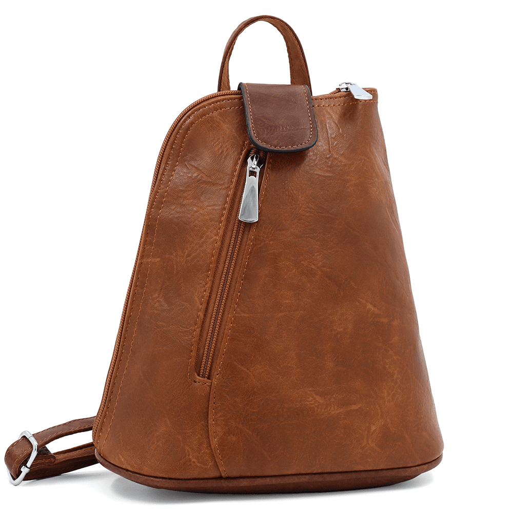 2 az 1-ben - Női hátizsák és táska Violeta - cseréptetőbarna