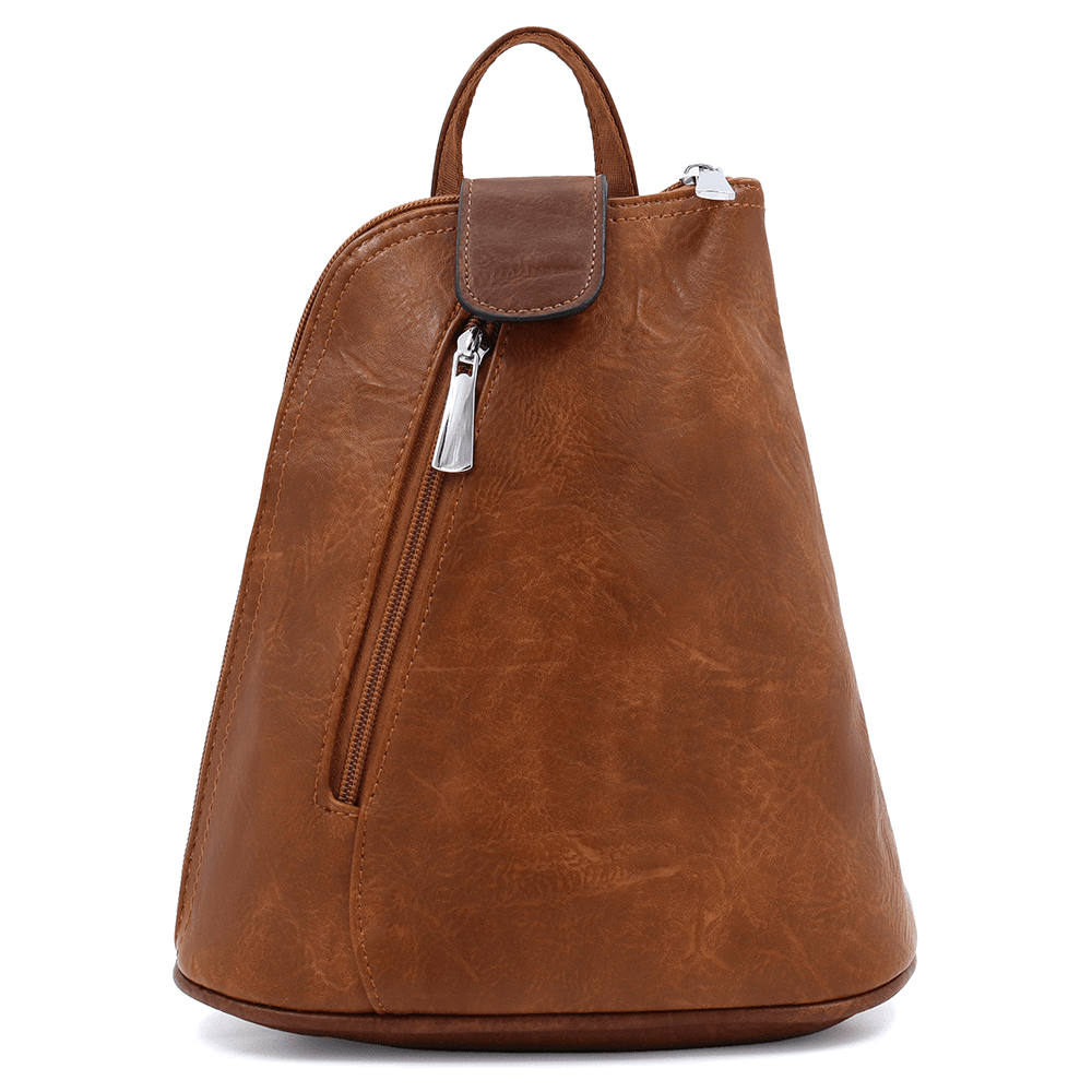 2 az 1-ben - Női hátizsák és táska Violeta - cseréptetőbarna