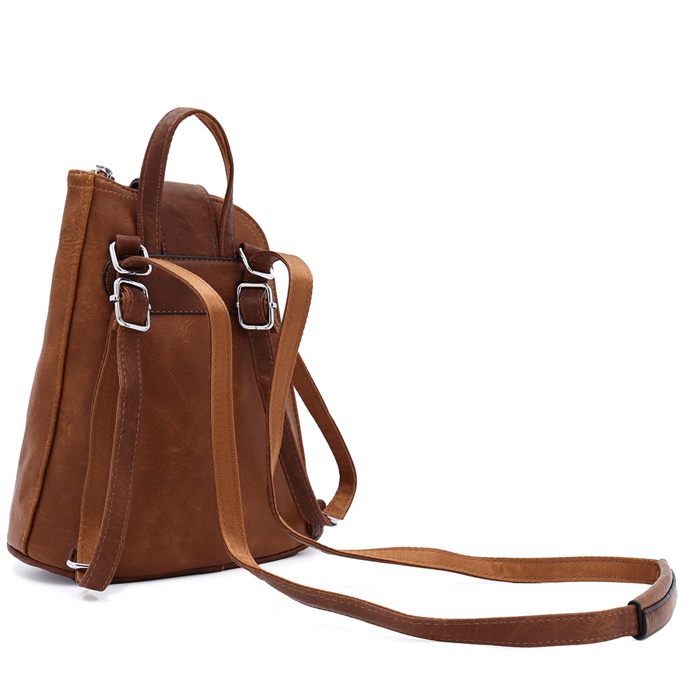 2 az 1-ben - Női hátizsák és táska Violeta - cseréptetőbarna