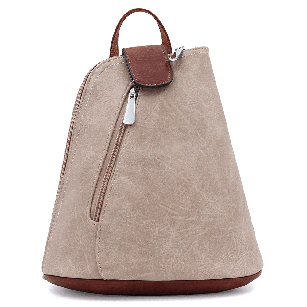 2 az 1-ben - Női hátizsák és táska Violeta - világosbarna