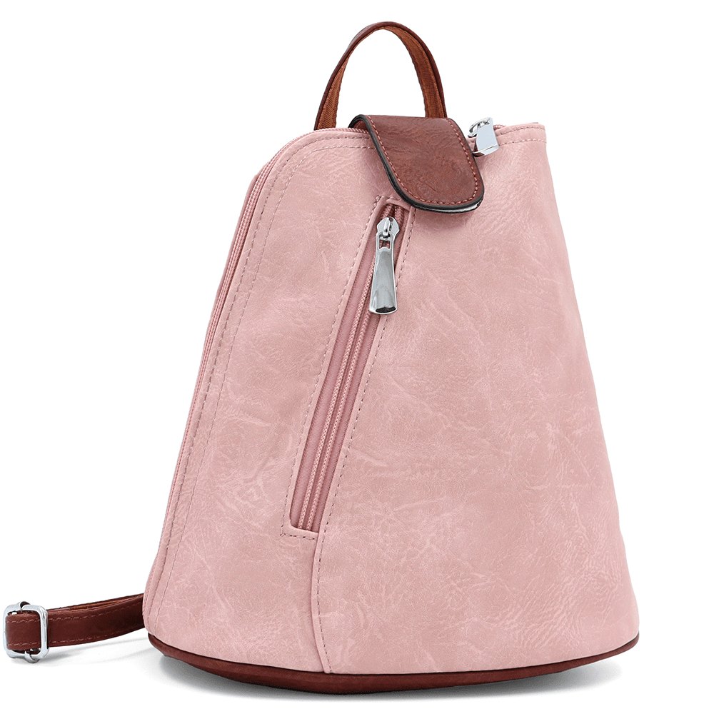 2 az 1-ben - Női hátizsák és táska Violeta - rózsaszín