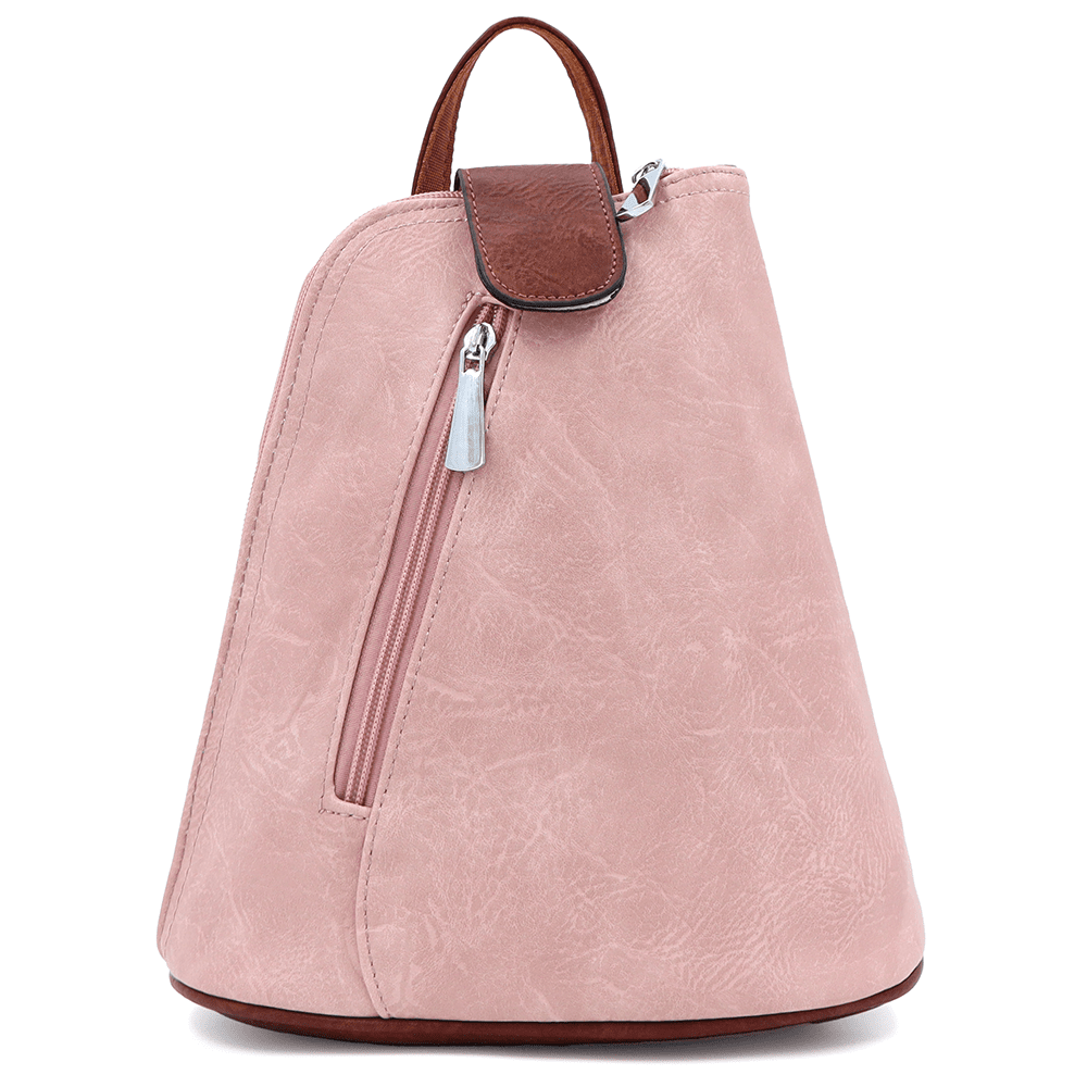 2 az 1-ben - Női hátizsák és táska Violeta - rózsaszín