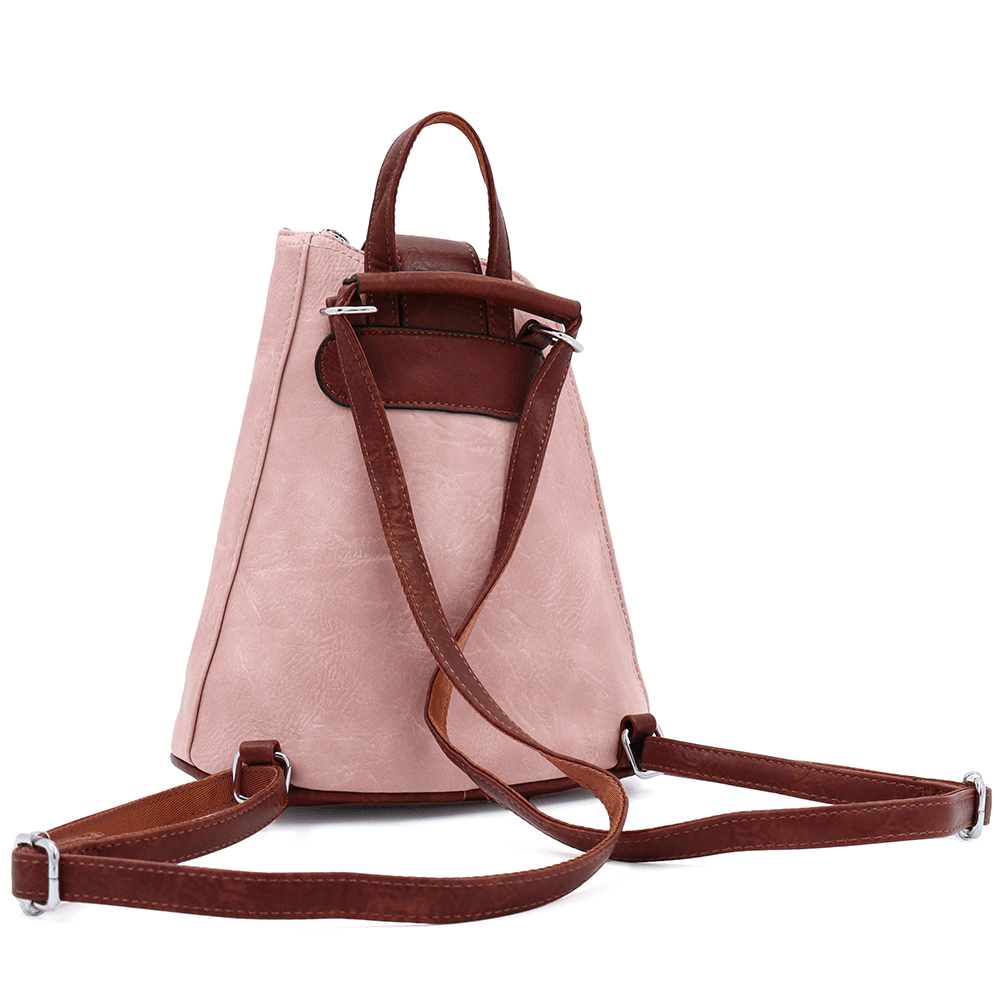 2 az 1-ben - Női hátizsák és táska Violeta - rózsaszín