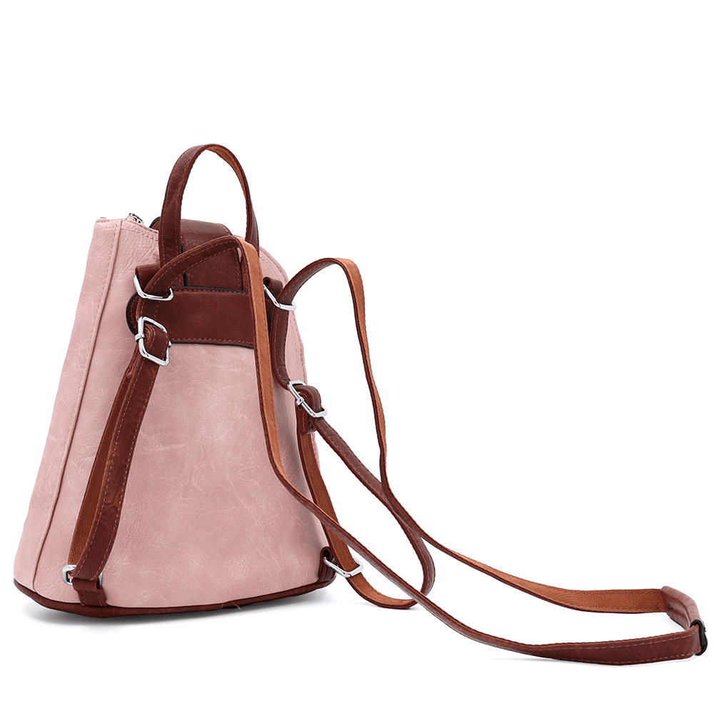 2 az 1-ben - Női hátizsák és táska Violeta - rózsaszín