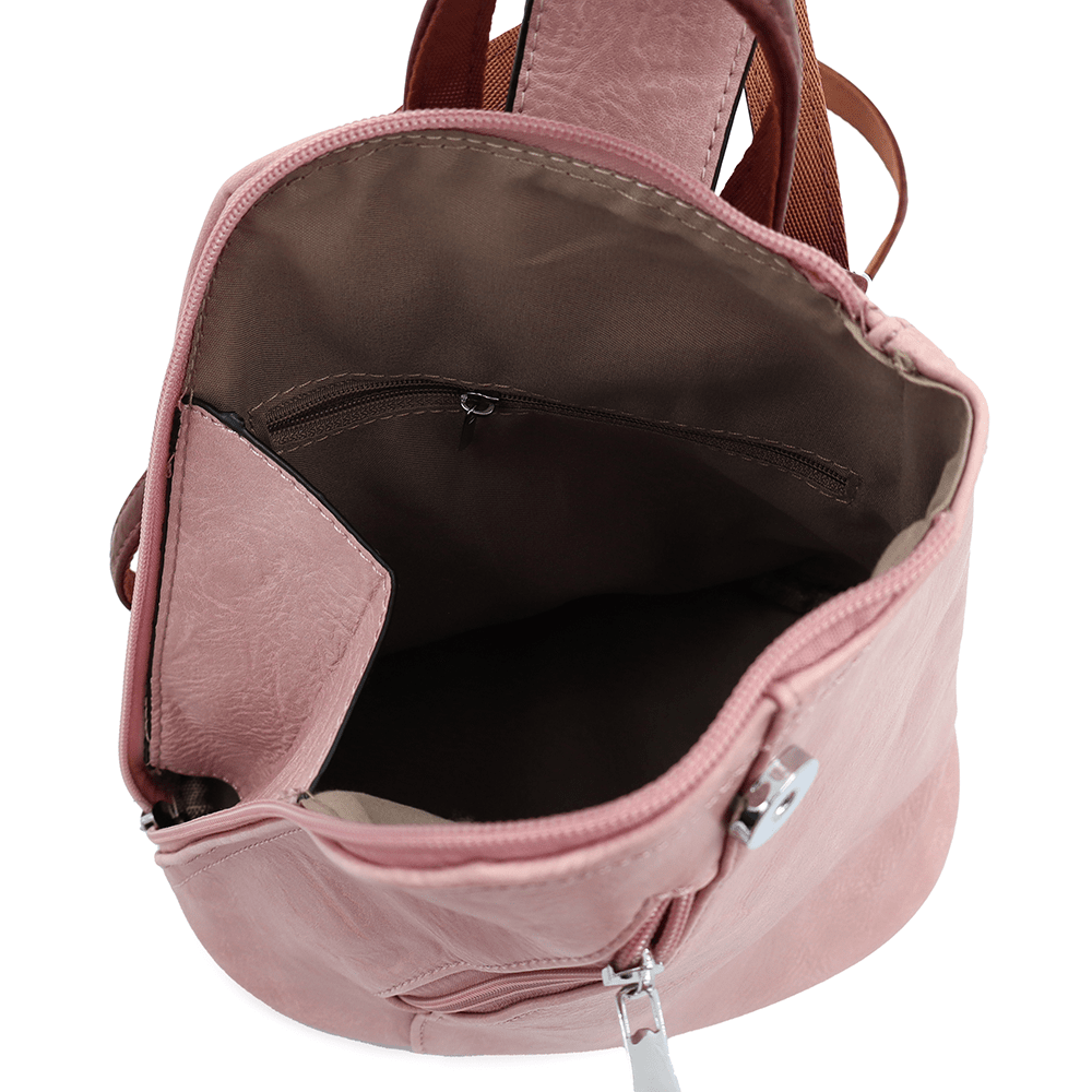 2 az 1-ben - Női hátizsák és táska Violeta - rózsaszín