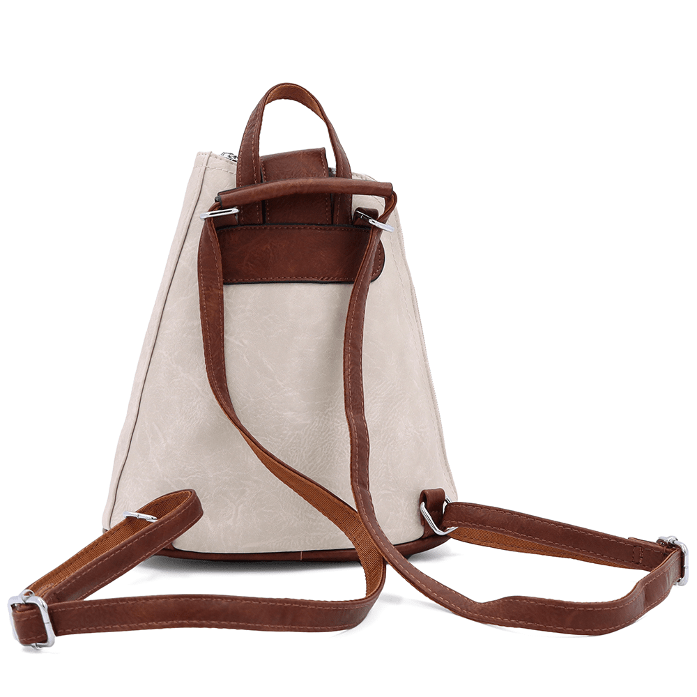 2 az 1-ben - Női hátizsák és táska Violeta - bézs