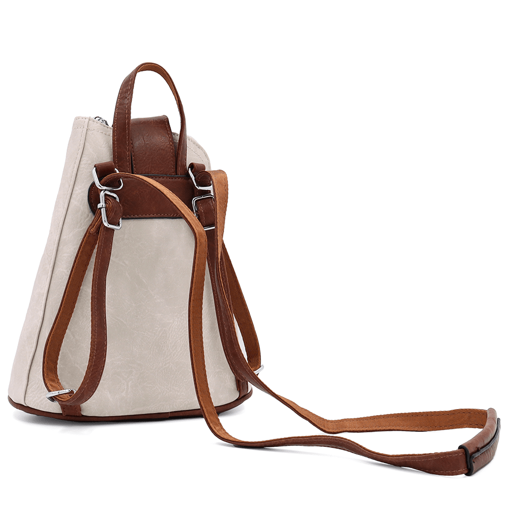 2 az 1-ben - Női hátizsák és táska Violeta - bézs