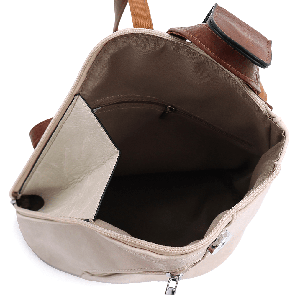 2 az 1-ben - Női hátizsák és táska Violeta - bézs